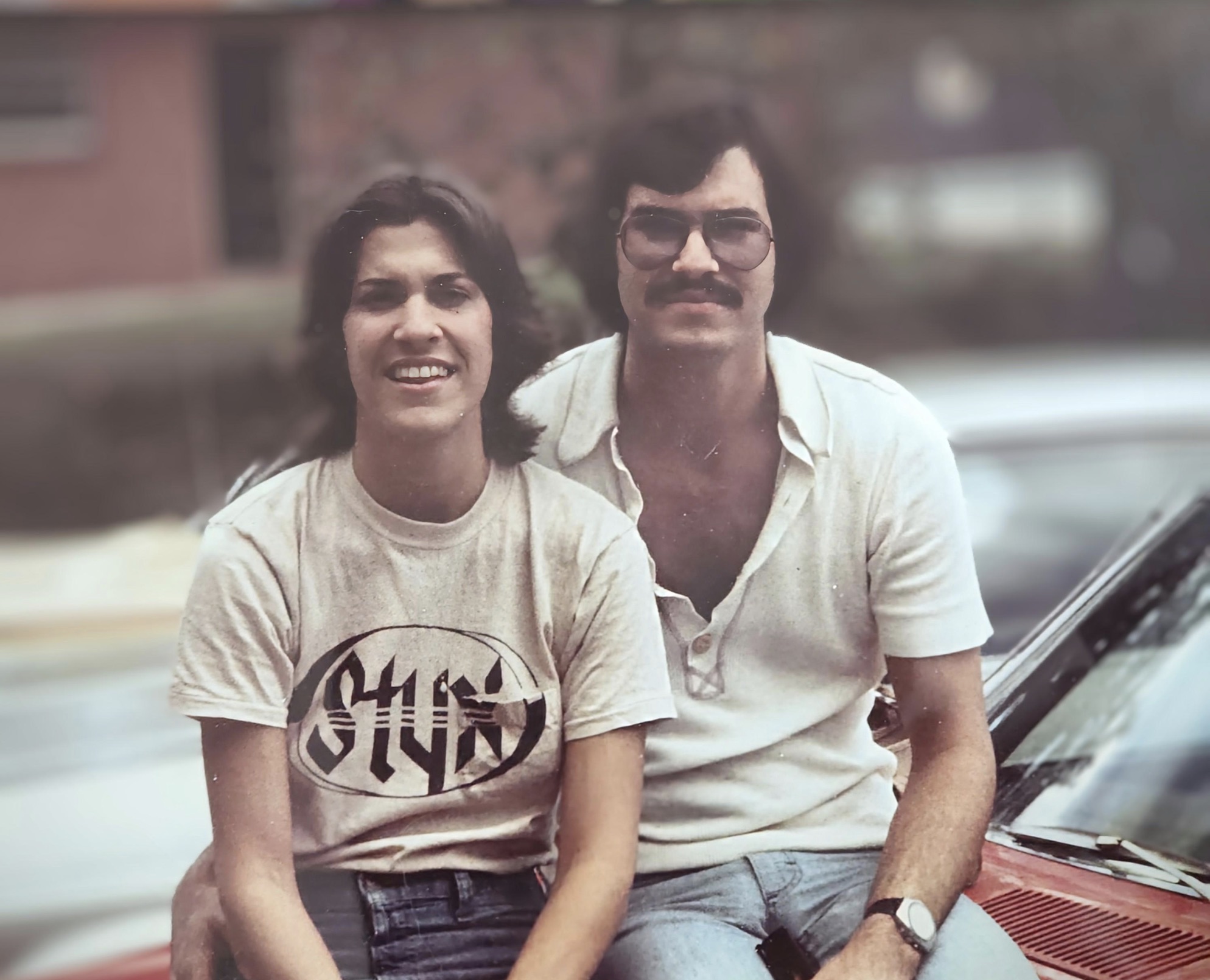 My sister and me, Charlotte 1973 